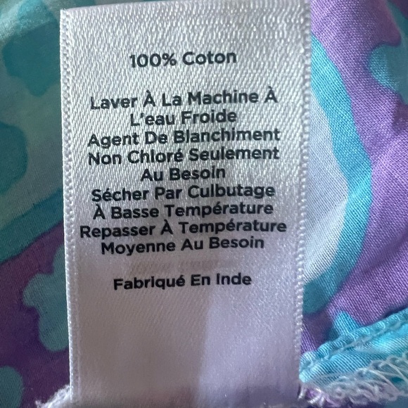 Talbots Plus Petite Paisley Blouse in Purple,White and Blue- 2Xp - Picture 4 of 10